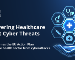 "European healthcare professionals using advanced cybersecurity tools to protect digital infrastructure in hospitals"