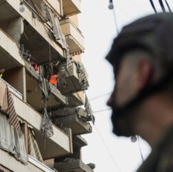Smoke billows from buildings in Beirut’s Haret Hreik district following Israel’s strike targeting Hezbollah.