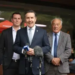 Health Minister Mark Butler and Senator Jane Hume discussing Australia’s migration policies during a Sunrise TV interview on 21 November 2025