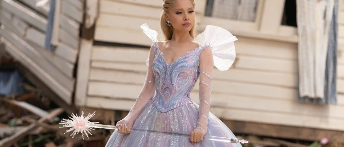 Ariana Grande and Cynthia Erivo as Glinda and Elphaba in Wicked: For Good movie still.