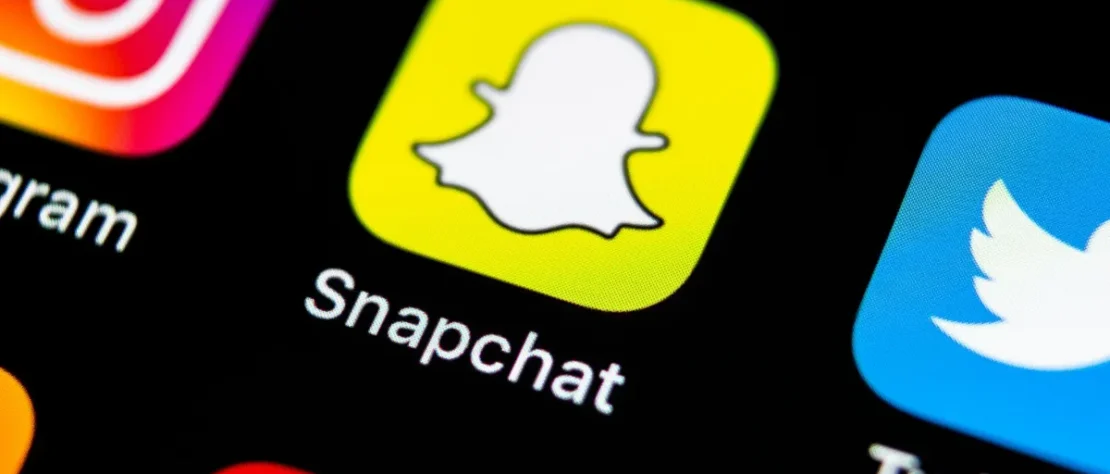 Snapchat logo on a smartphone screen as Australia introduces new age verification rules for users under 16