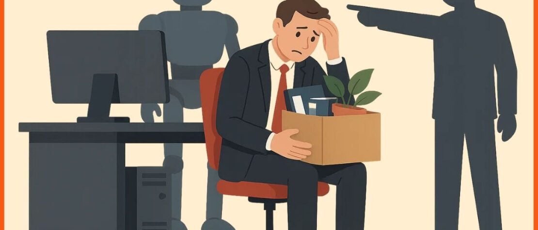 HP Inc. office building with employees leaving, representing job cuts amid AI restructuring