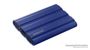 Samsung T7 Resurrected Portable SSD with 100% recycled aluminum body and compact eco-friendly design