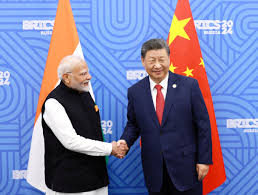Indian and Chinese border along the Himalayas, highlighting India’s managed rivalry strategy balancing military vigilance and economic engagement with China.