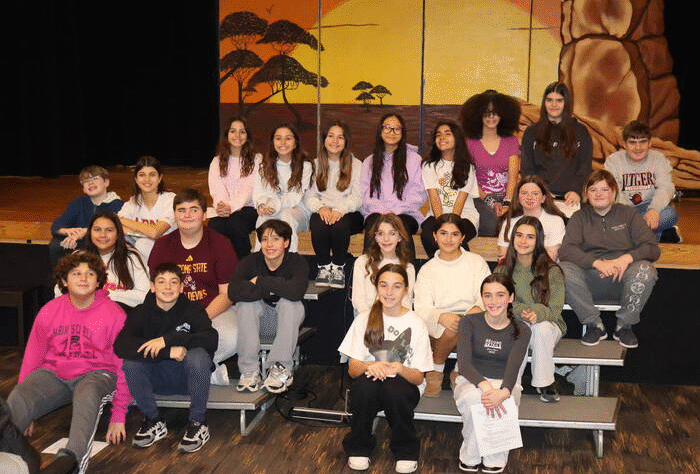 Hasbrouck Heights Middle School students perform “The Lion King Jr.” on stage at Kiefer Auditorium