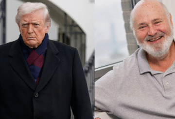 US President Donald Trump speaks at the White House as controversy erupts over his comments on the death of filmmaker Rob Reiner