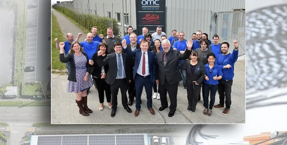 OMC team recognised at the Elektra Awards as one of the UK’s top optoelectronics manufacturers